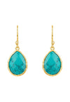 Petite Drop Earrings Arizona Turquoise Gold