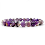 Union - Purple Amethyst Gemstone Beaded Bracelet
