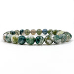 Union - Tree Agate Green Gemstone Beaded Bracelet
