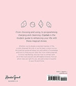 A picture of the back cover of the book Crystals: The Modern Guide to Crystal Healing by Yulia Van Doren