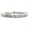 Union - White Howlite Gemstone Beaded Bracelet