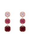 Knightsbridge Earrings Rosegold Pinks