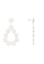Moonstone Drop earrings against a white background